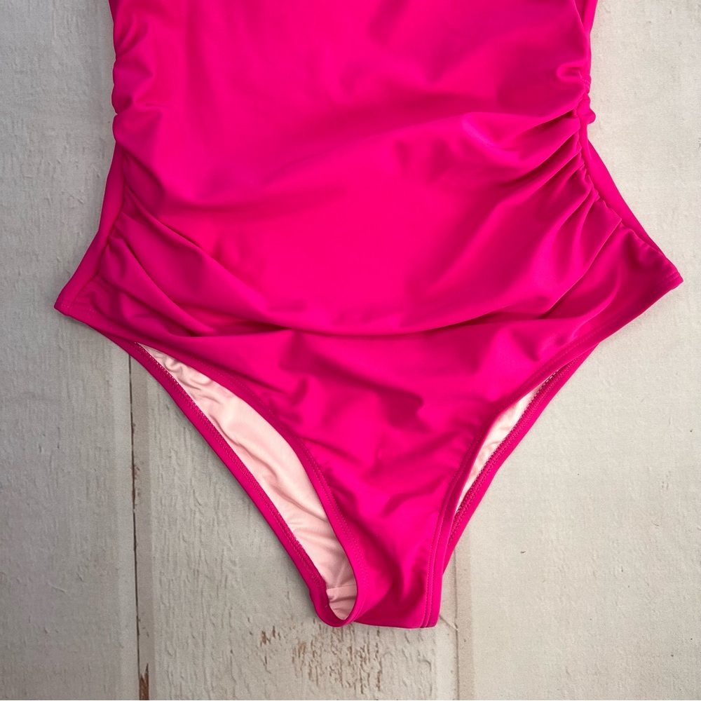 NWT Women's Shirred‎ Strappy Cutout One Piece Swimsuit SIZE SMALL - Picture 6 of 15